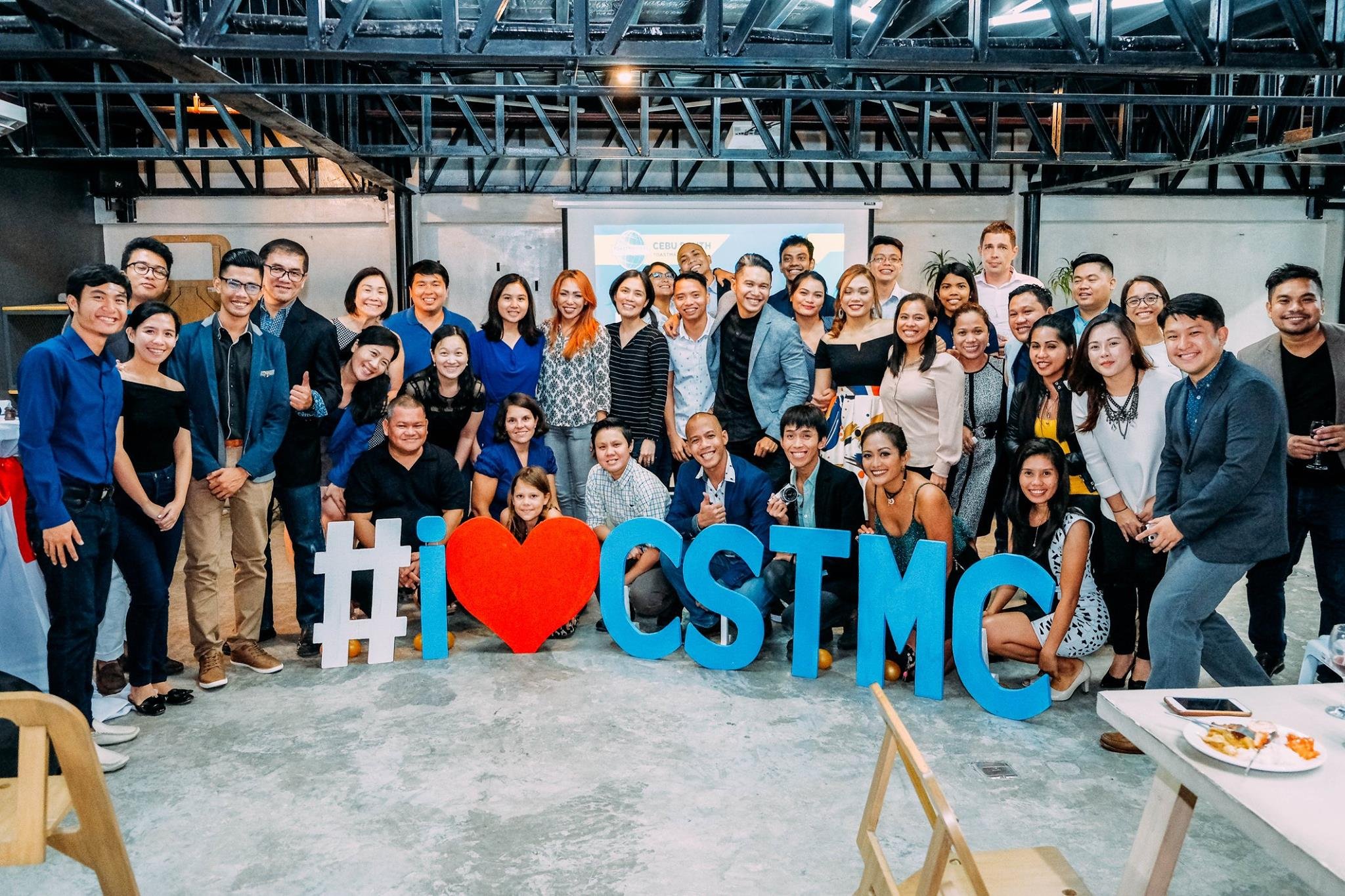 Cebu South Toastmasters Club members celebrating together in Cebu City