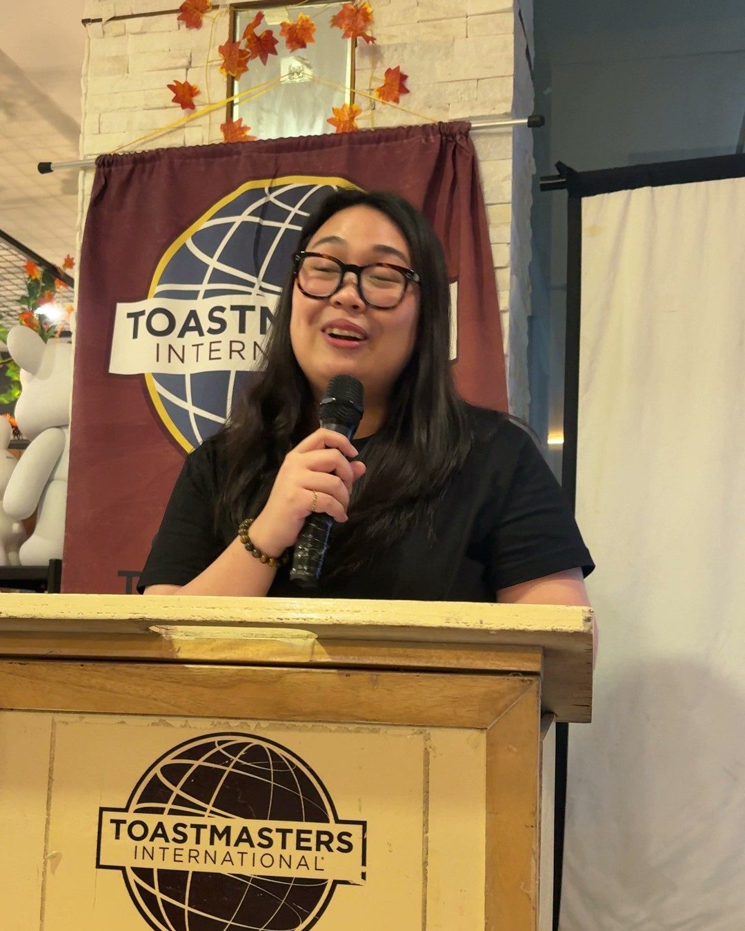 Louise Espina Pellero giving the Grammarian's report